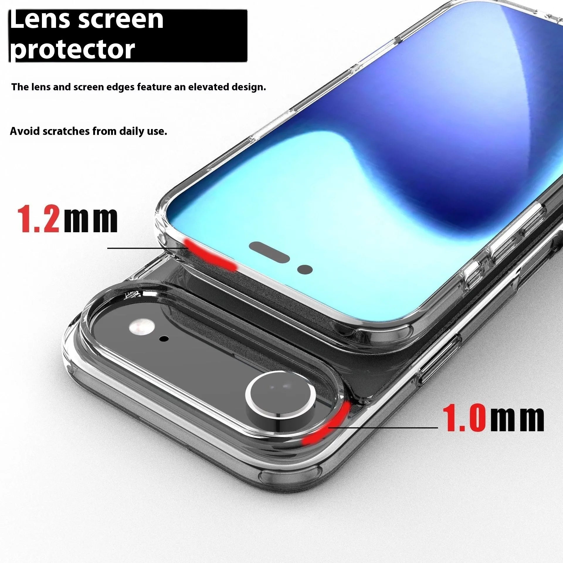 Transparent magnetic protection case for iPhone 17 series phones showing clear design with magnetic ring