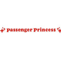 Passenger Princess rearview mirror decorative sticker in reflective colours on car side mirror