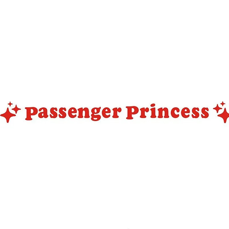 Passenger Princess rearview mirror decorative sticker in reflective colours on car side mirror