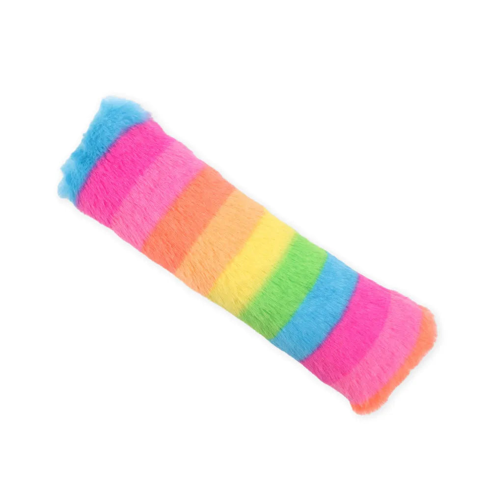 Soft plush interactive cat toy pillow with crinkle sound and natural catnip filling in assorted colours