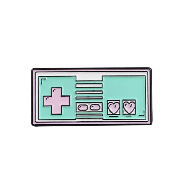 Alloy game console badge for Nintendo Switch PlayStation Xbox decoration in three colour options