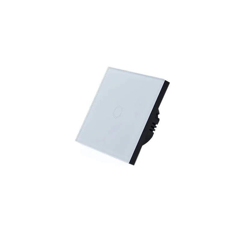 Touch switch with tempered glass panel for low power lighting control