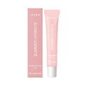 Pink twist-up lip balm stick with shea butter and natural oil formulation