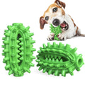 Green cactus-shaped dog toothbrush toy for medium to large breed aggressive chewers