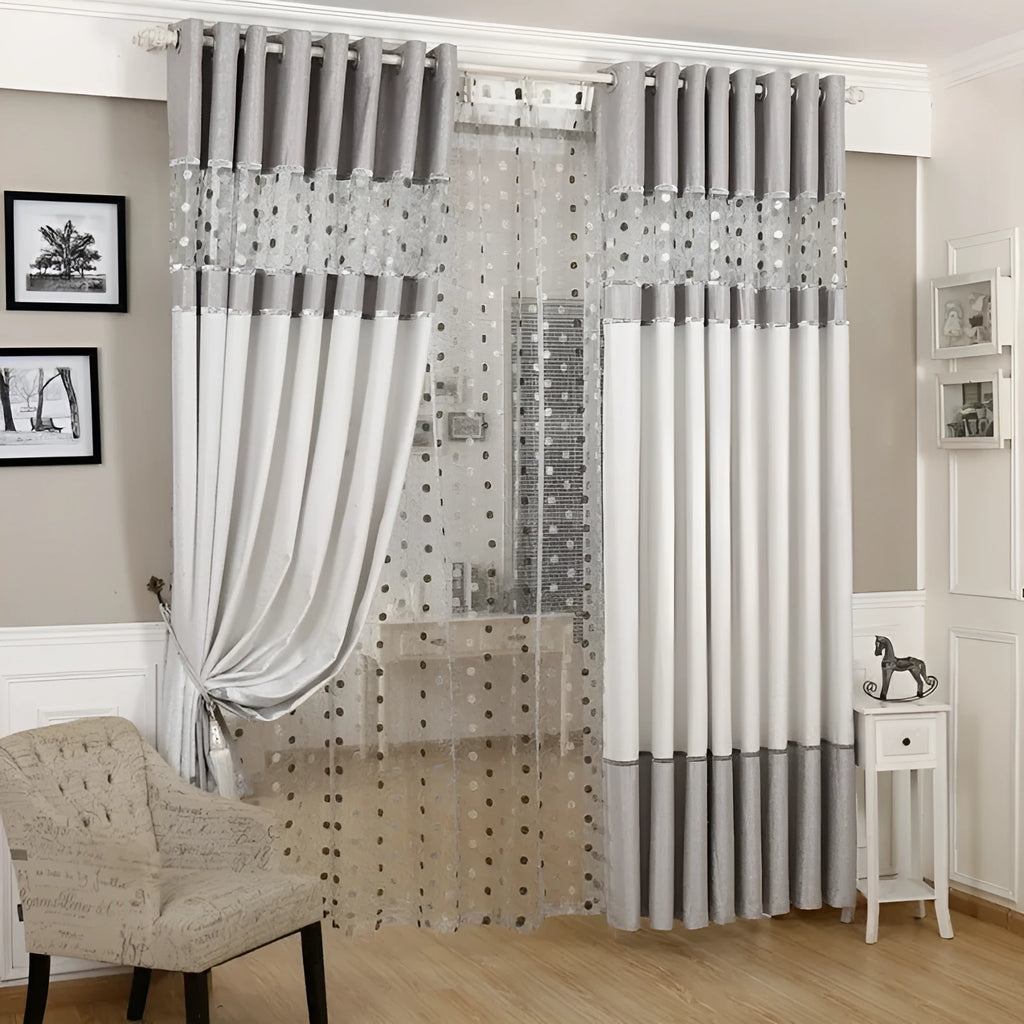 Single panel blackout curtain showing light blocking fabric with choice of hanging styles