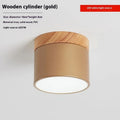 Macaron solid wood lamp with multi-color adjustable light, iron shell, in a hallway setting