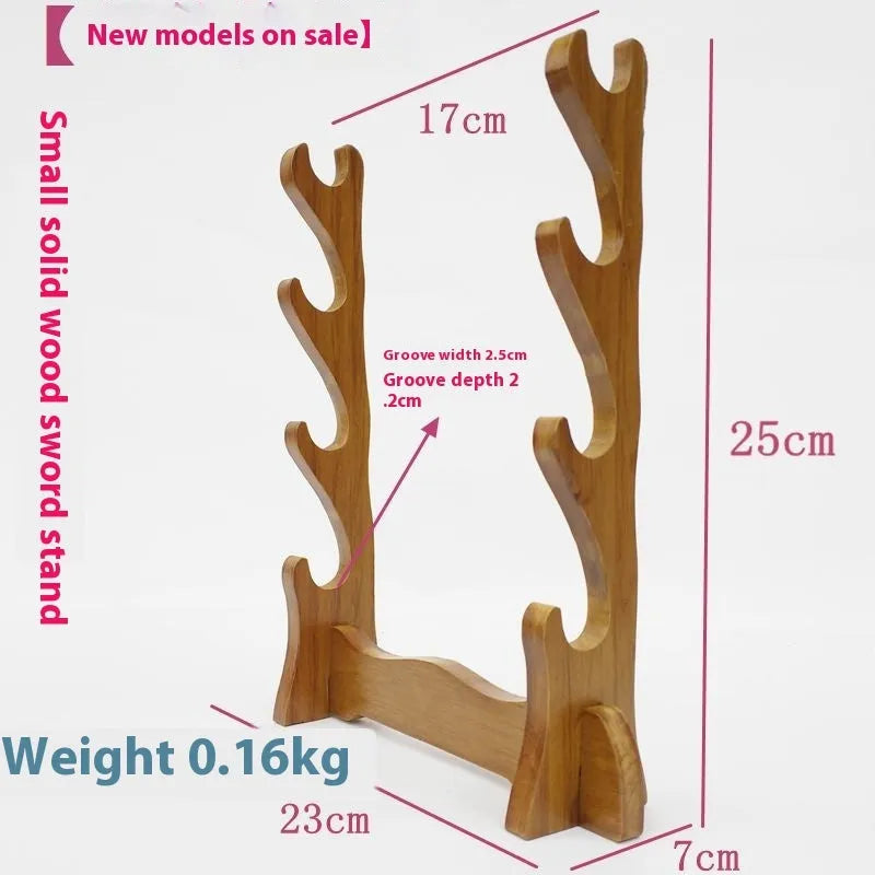 Simple wooden handmade multi layer bracket with Chinese style design displaying ornaments
