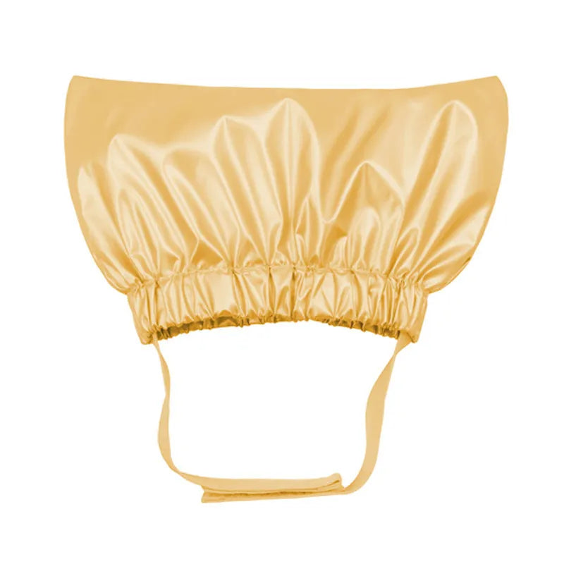 Adjustable pet shower cap for cats and dogs in non-woven fabric with ear-proof waterproof design