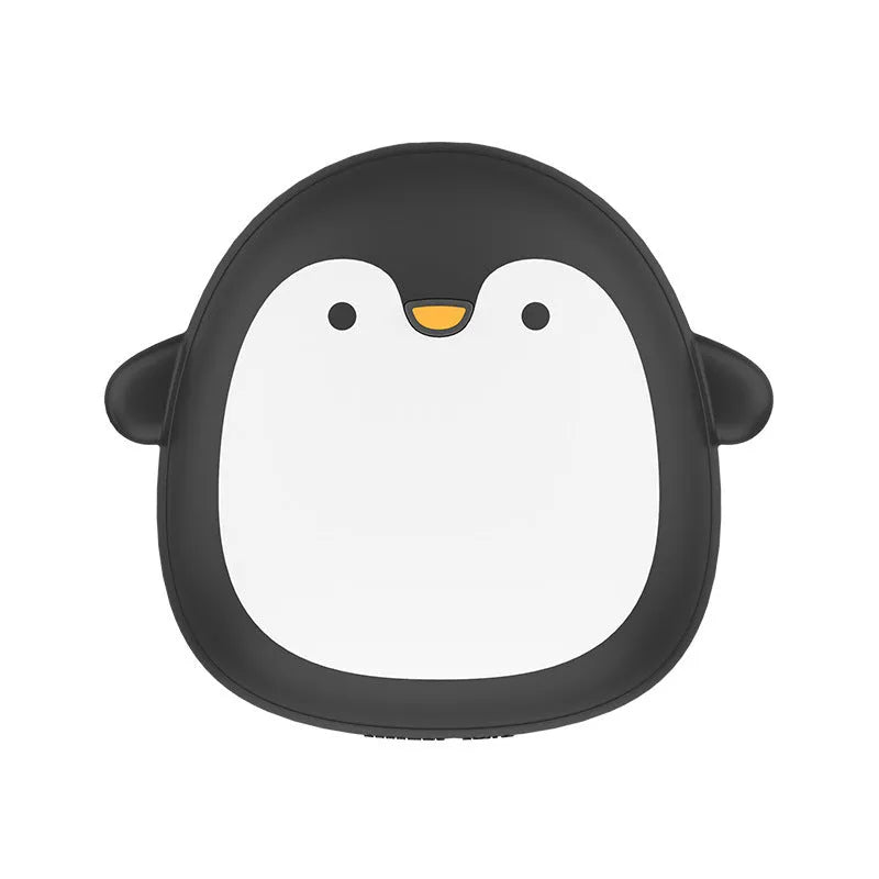 Cartoon penguin polar bear USB rechargeable hand warmer with power bank function