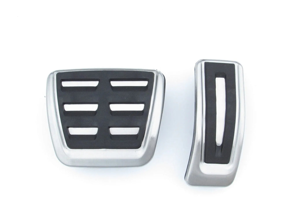 Porsche Macan stainless steel brake and accelerator pedal covers with non-slip surface