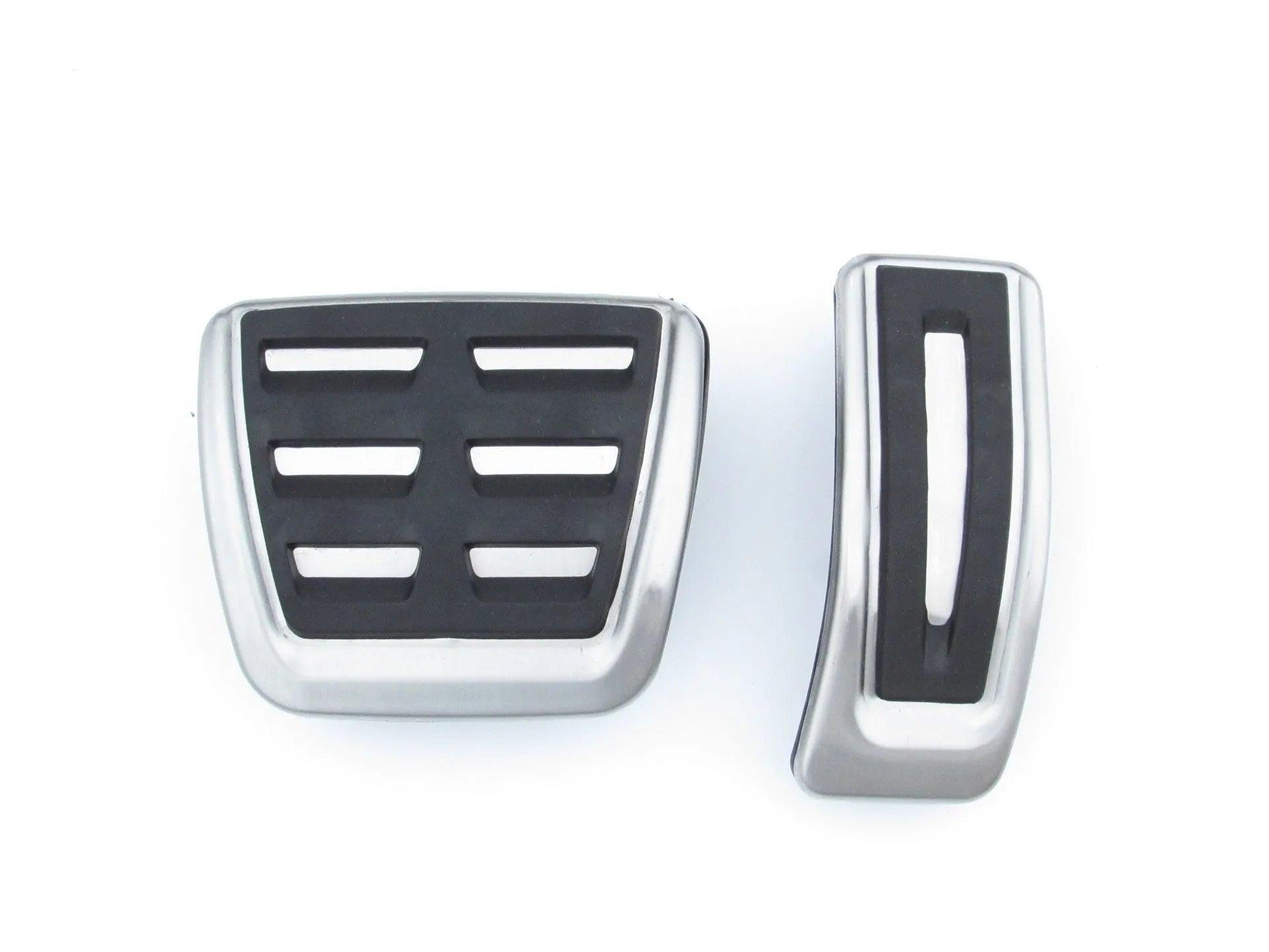 Porsche Macan stainless steel brake and accelerator pedal covers with non-slip surface