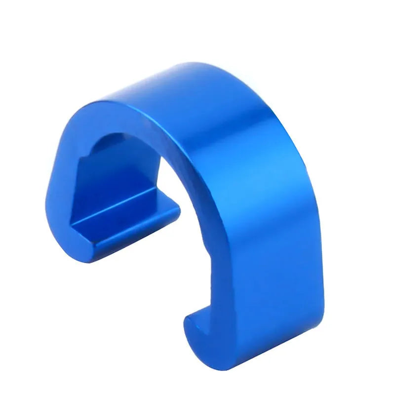 Aluminium alloy C buckle hardware component in eight colour options measuring 10.2×13×5mm