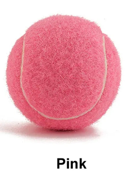 6.3cm bright coloured rubber dog tennis ball for bite-resistant fetch play