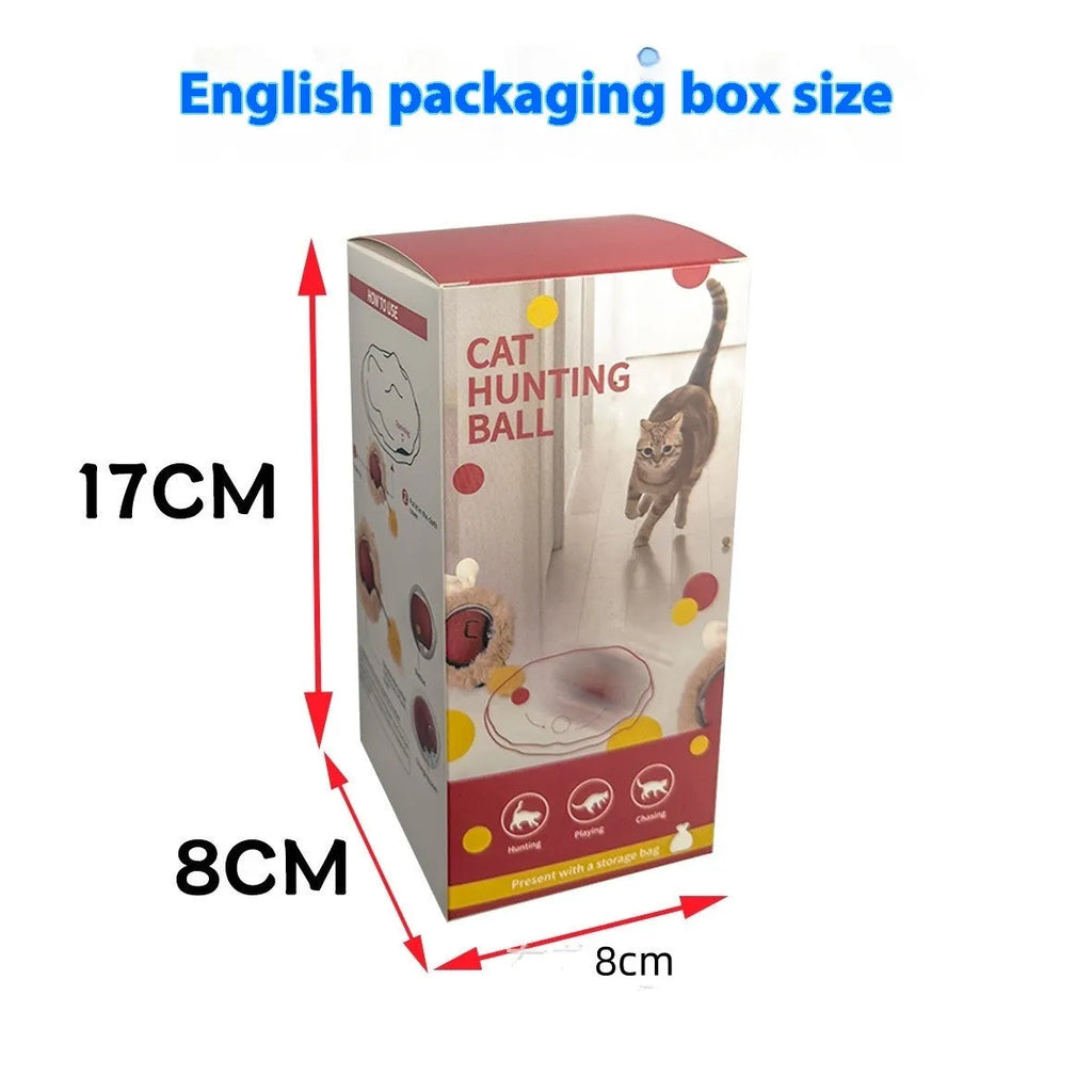 Canvas cat toy set with double-layer round hunting cover, self-fun ball, and storage bag in Amazon hot colour