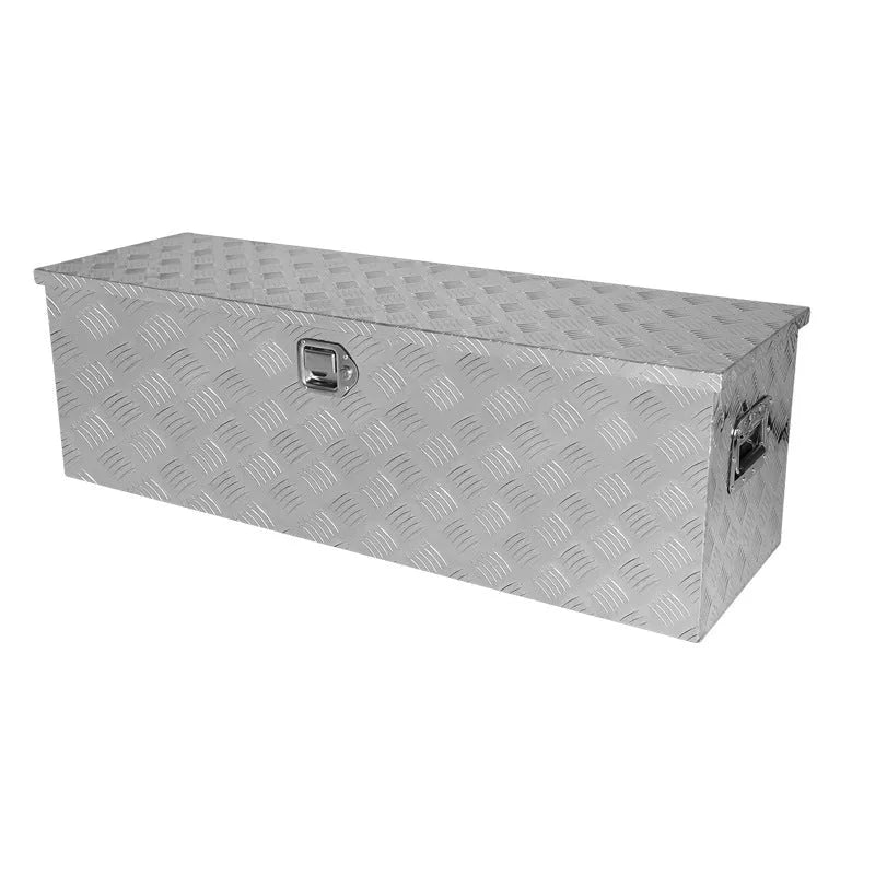Black 26 inch aluminium alloy tool case with T-casting design and latch closure
