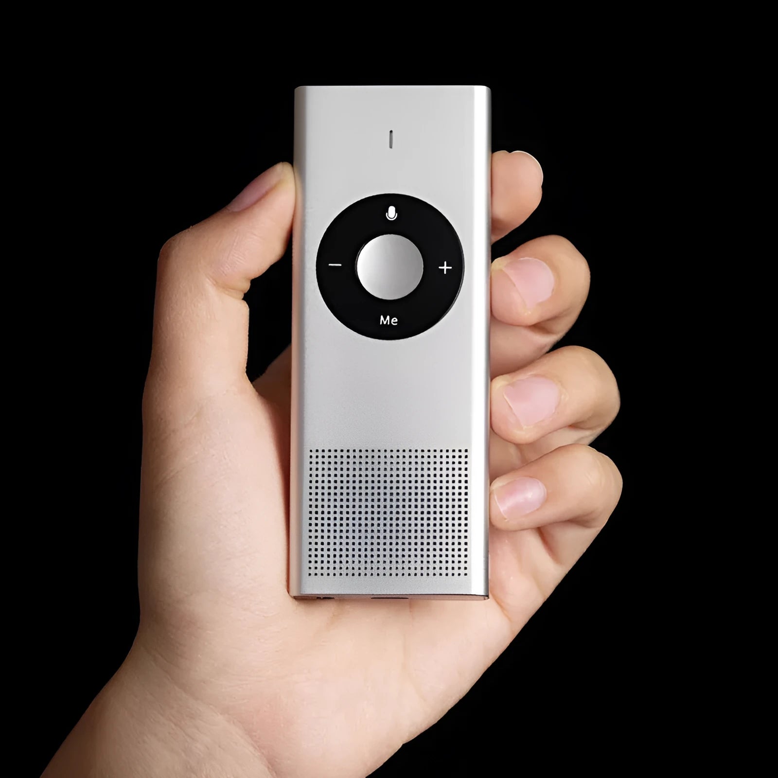 Xiaomi AI Translator portable voice translation device in Deep grey colour on a table