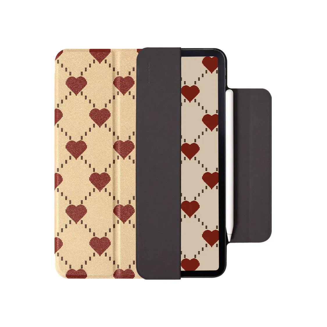 Magnetic iPad Air protective shell with flat plate double sided suction for Air 4 and Air 5 tablets