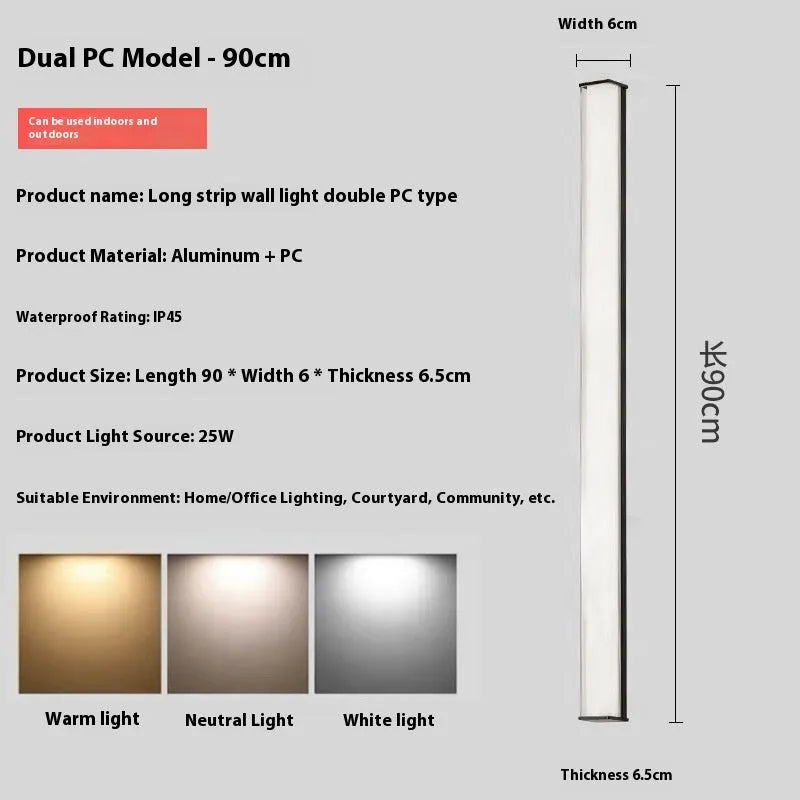 Modern simple outdoor wall lamp for villa hotel courtyard entrance lighting