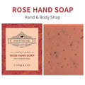 Handmade frosted essential oil soap bar in botanical scents like lavender and green tea, 100g.