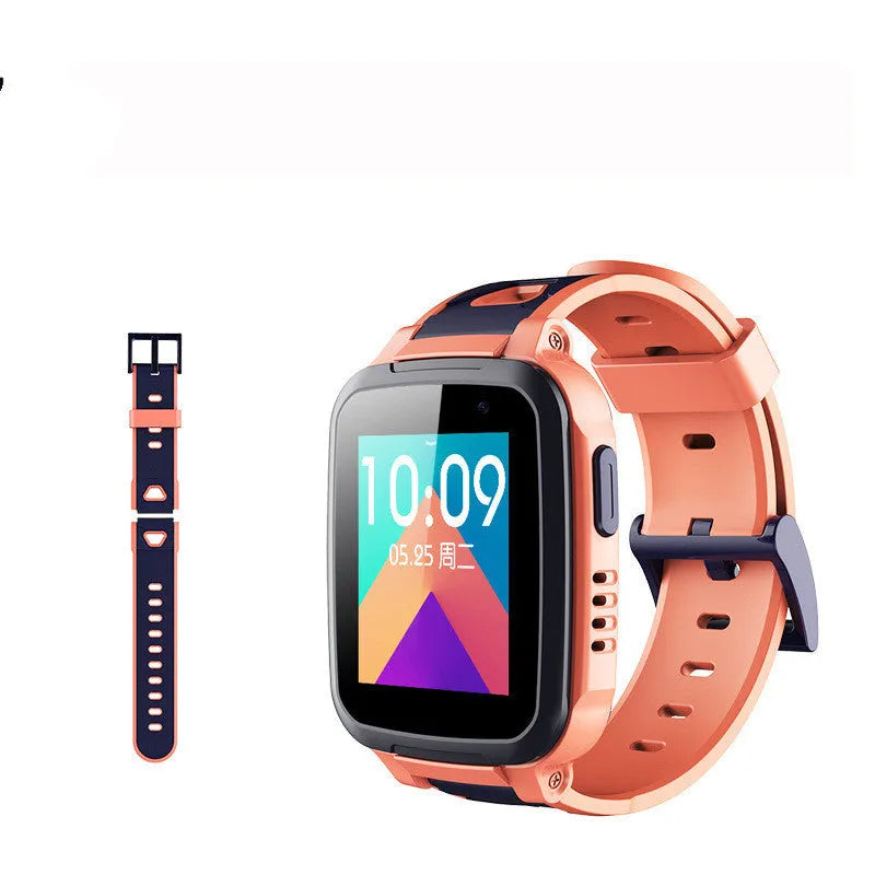 SE5 children's smart watch phone with GPS tracker, waterproof touch screen, and stainless steel wristband