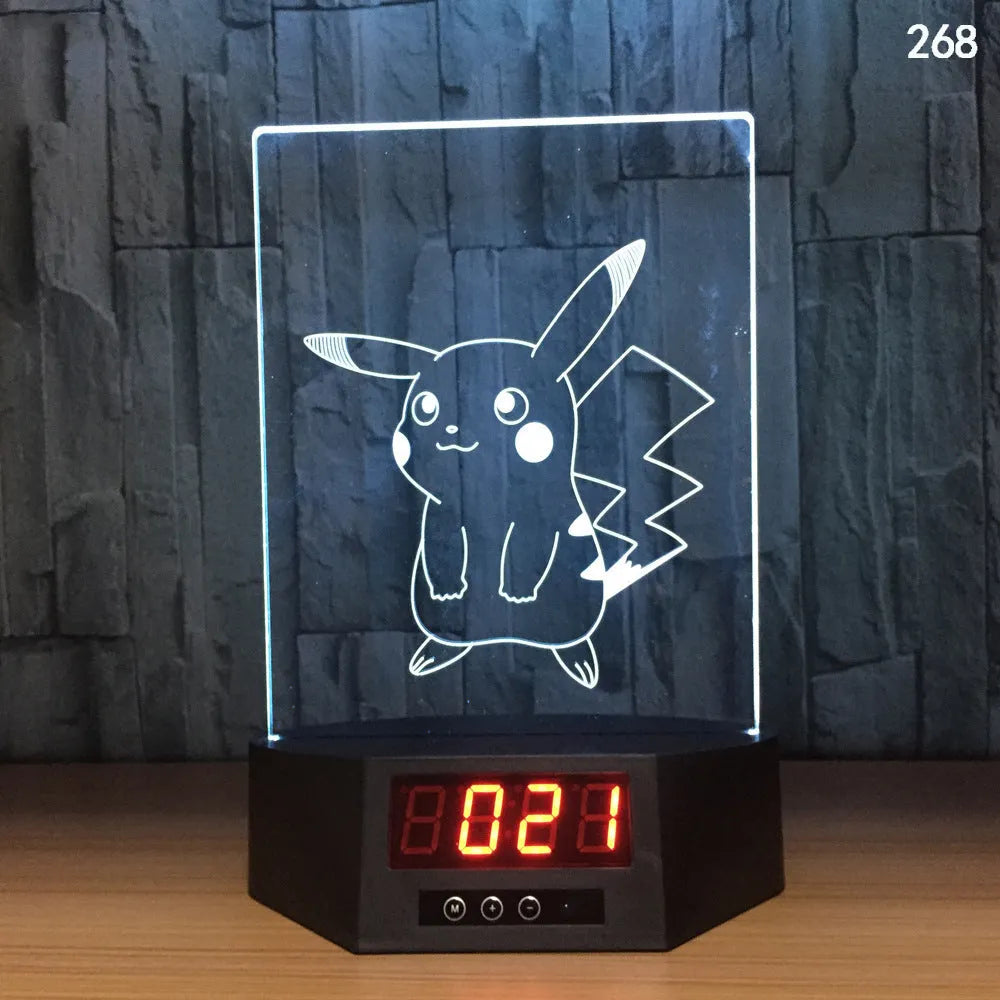 3D glowing dolphin shaped LED table lamp with remote control on a bedside table.
