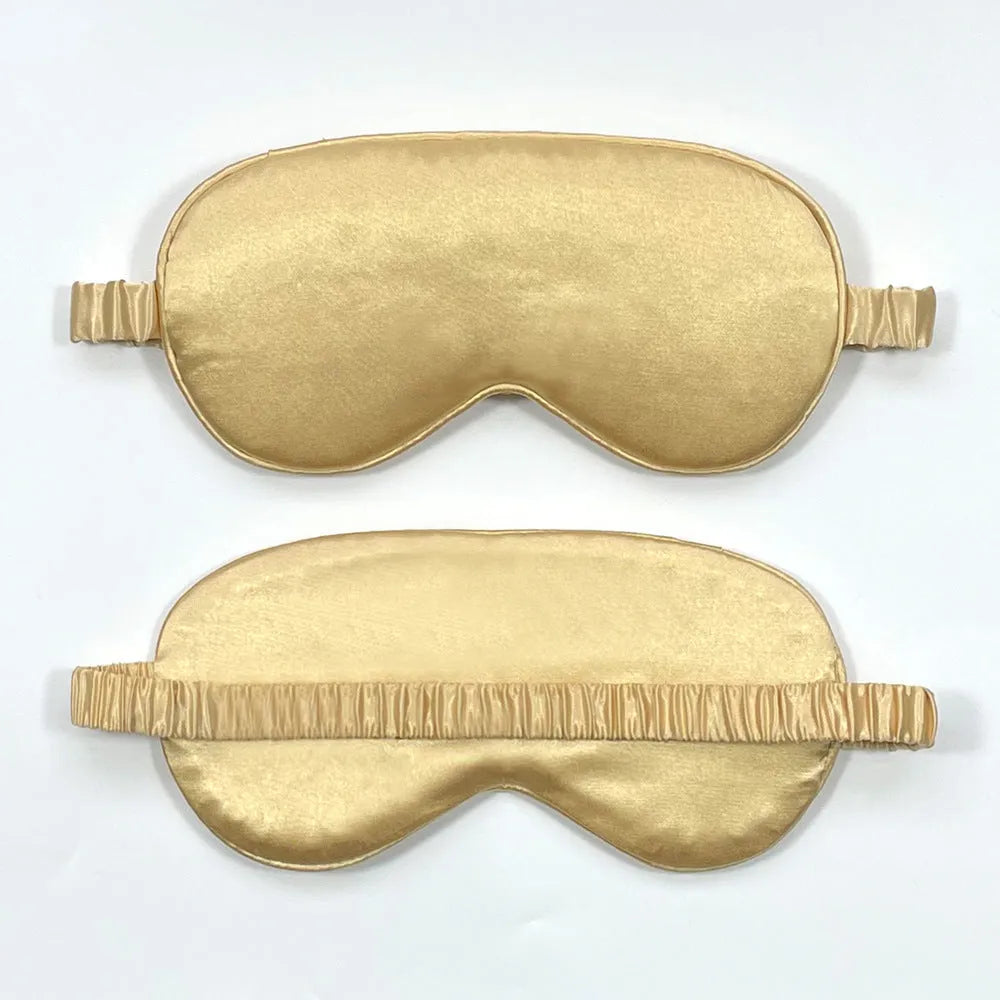 Reversible rayon satin sleep mask in a choice of colours with an elastic headband.