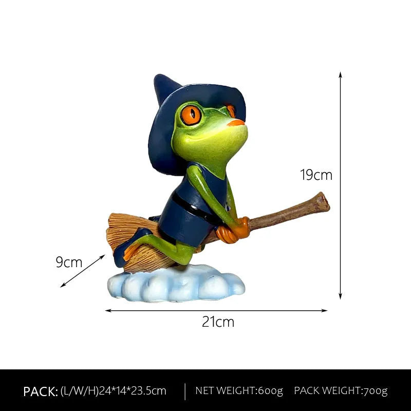 Magic yoga frog ornament in RDW123 colour with European style design for tabletop display