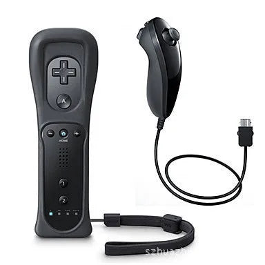 Wii left and right wireless gamepad controllers in multiple colours with rubber sleeve
