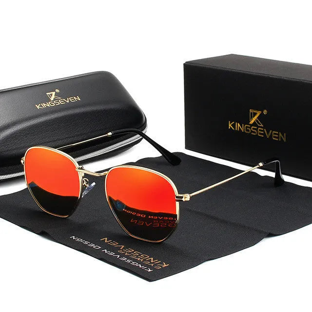 Round retro-style sunglasses for men with a metal frame, shown in a selection of available colours.