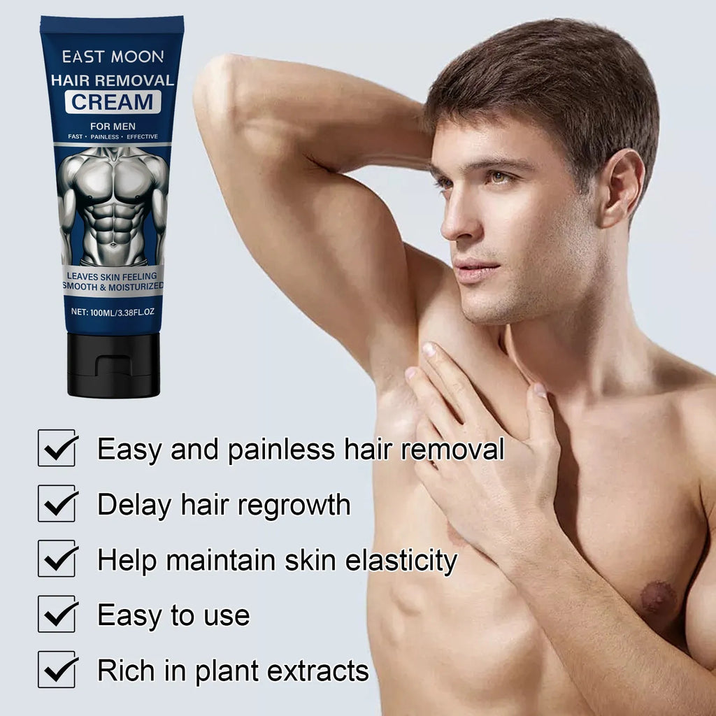 100ml tube of men's hair removal cream for beard, armpit, hand and leg use