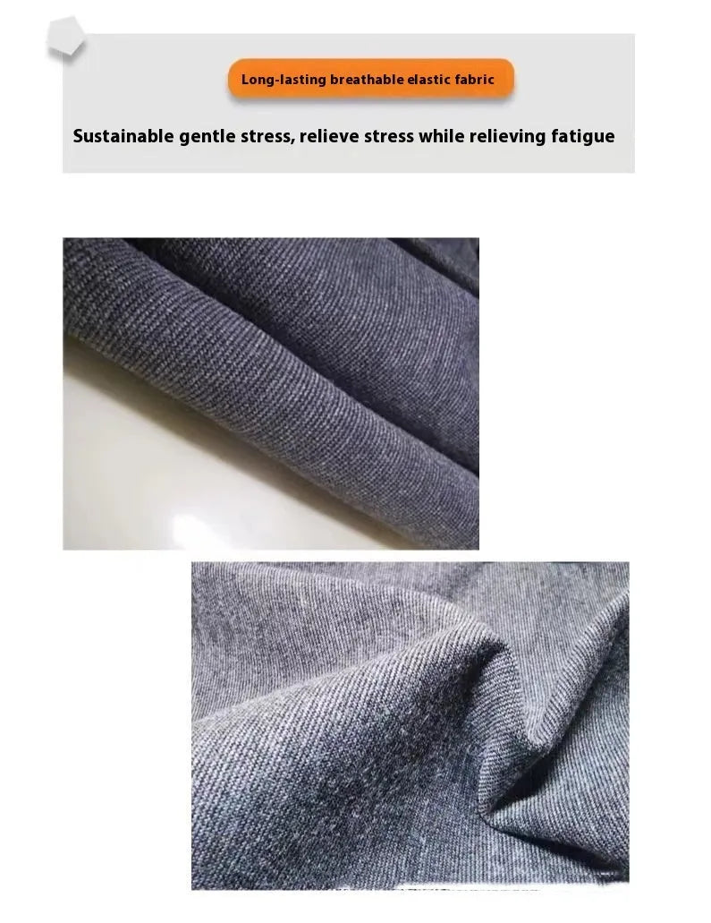 Heather grey brocade cotton dog anxiety jacket vest sized for dogs from under 4kg to over 50kg.