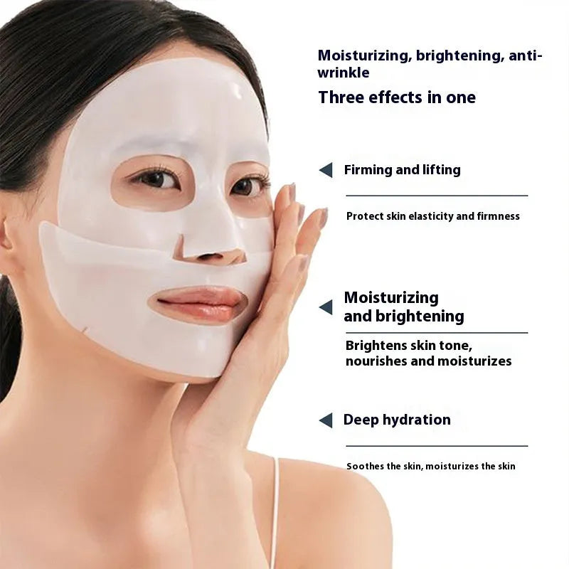 Collagen anti-wrinkle moisturising sheet mask with 28ml serum for facial treatment