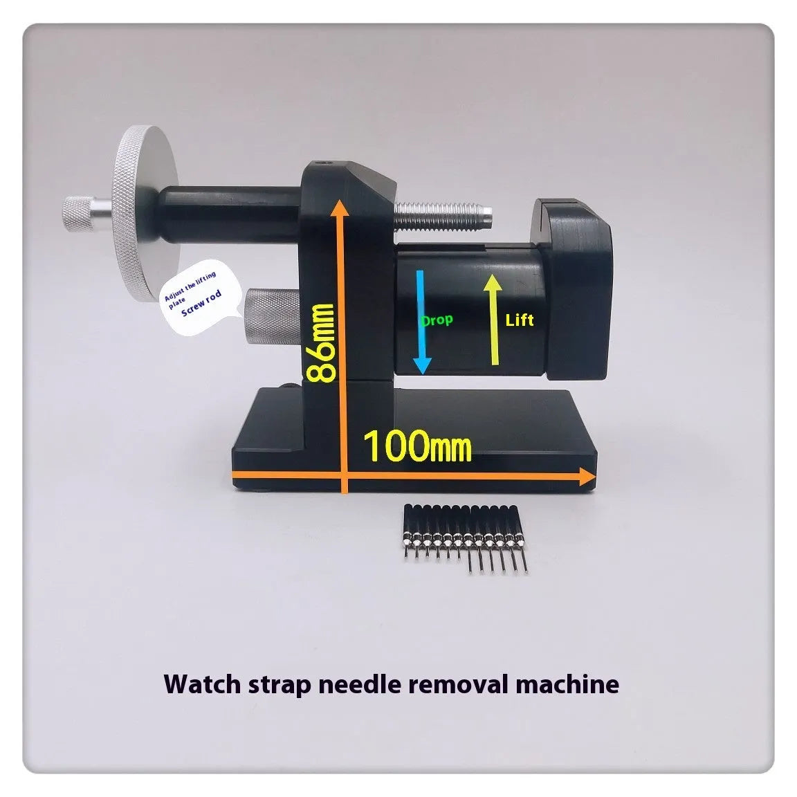Alloy steel watch strap stripping machine repair tool kit with 12 pieces