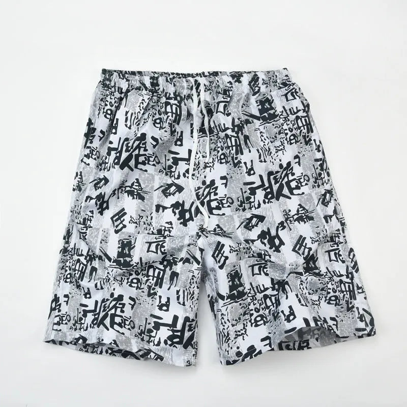 Men's floral print swimming trunks in multiple colour variations for pool and beach wear