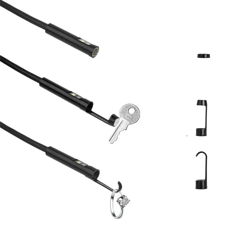 F300 wireless dual lens endoscope with 5.5mm and 8mm waterproof probes for inspection