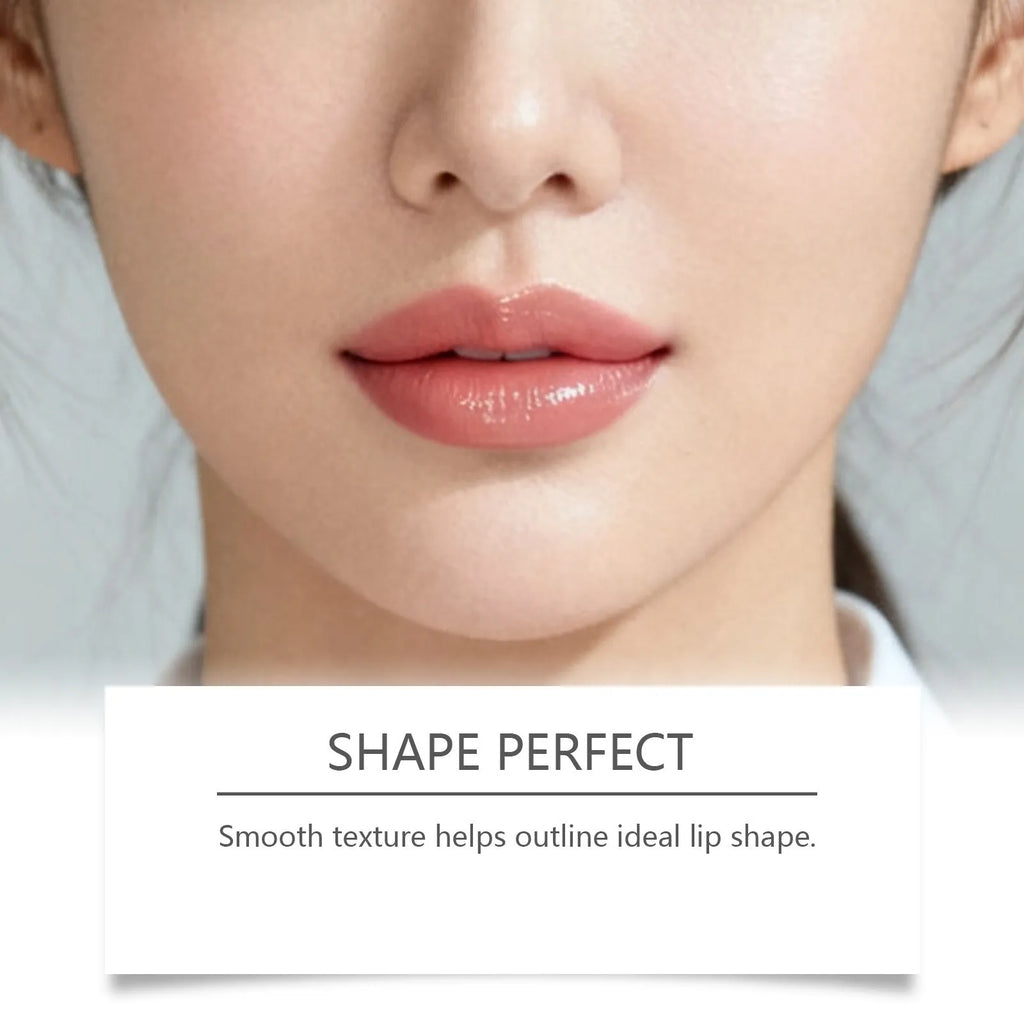 Lip gloss and lip liner duo set with 15ml lip essence and liner in six shades