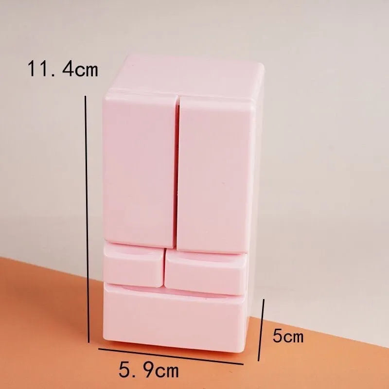 White plastic miniature candy toy model with lighting feature measuring 11.4cm high