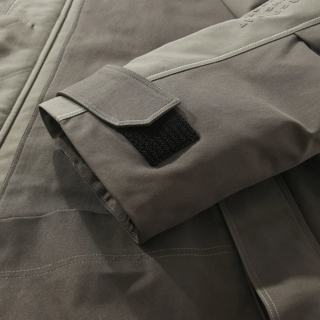 Men's hooded down jacket in apricot with white duck down filling, polyester lining, loose fit