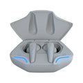 Wireless Bluetooth gaming headset with charging case in black, grey, white, or yellow colour options.