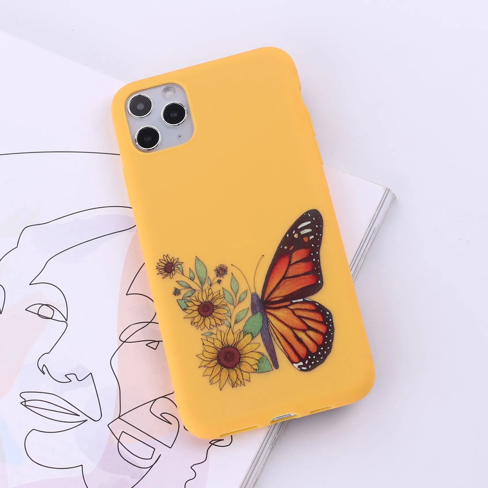 TPU mobile phone back cover case for iPhone in painted European and American style design