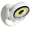 White Atomic Angel induction wall light with ABS plastic housing