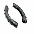 Carbon fibre black steering wheel anti-slip sleeve on 38cm diameter wheel