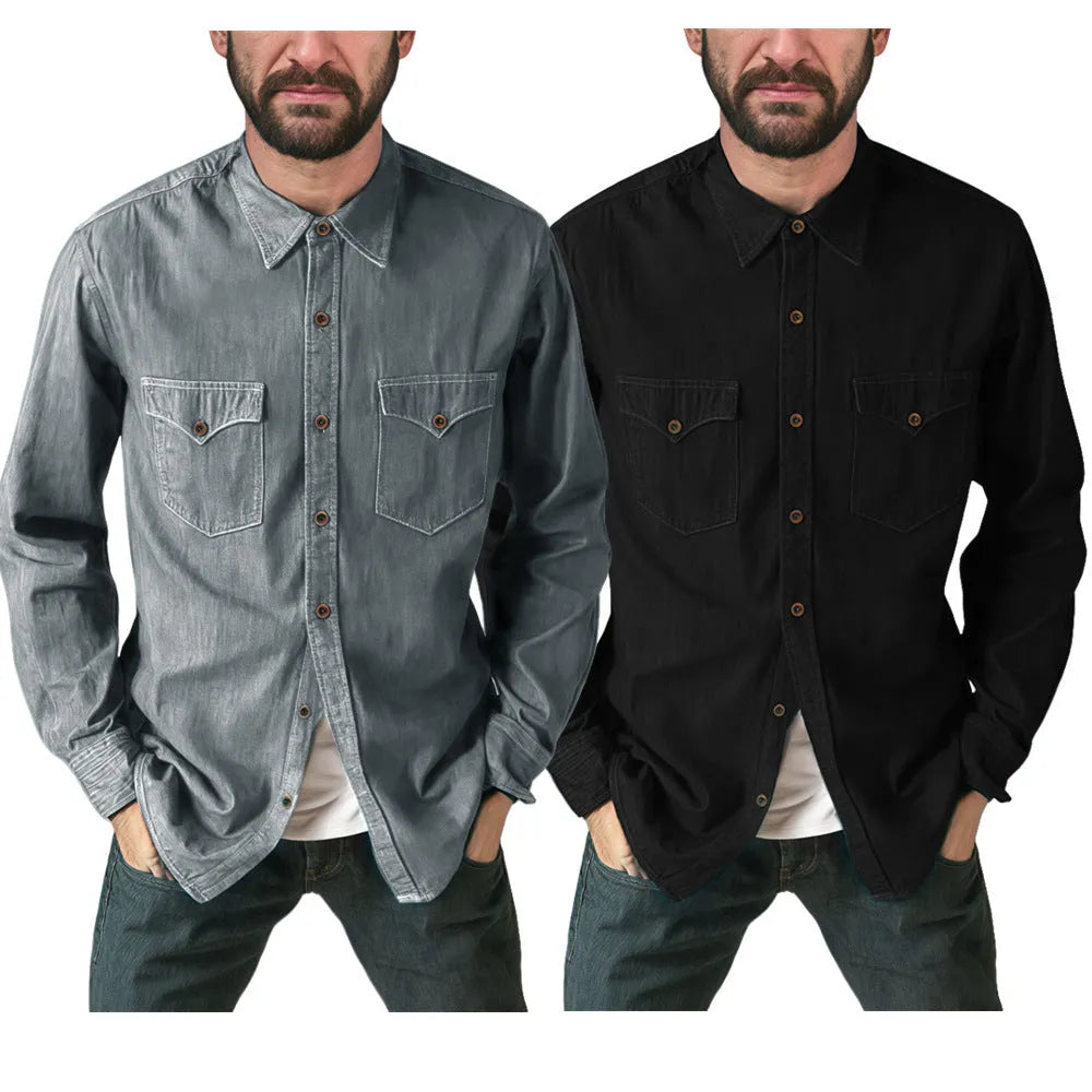 Women's regular-fit denim cardigan coat in khaki, shown open as a front-facing layering piece.