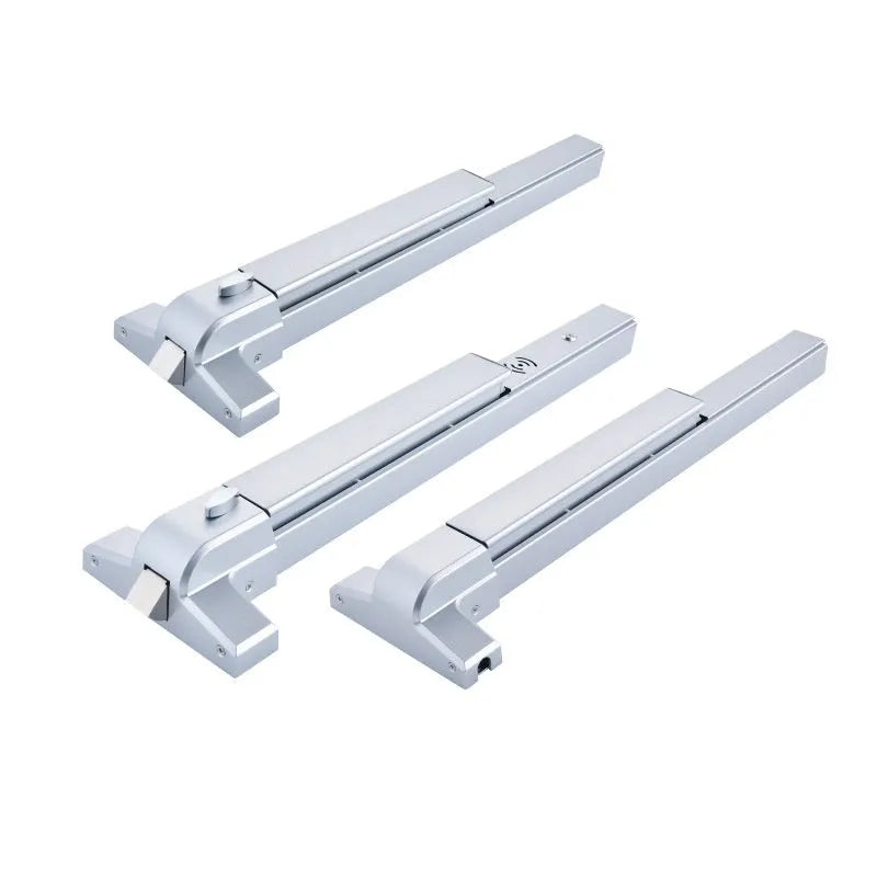 Stainless steel fireproof push lock with external handle for 65cm baked paint single doors