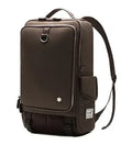 Modern men's Oxford cloth backpack in Army Green colour, showing its large main compartment.