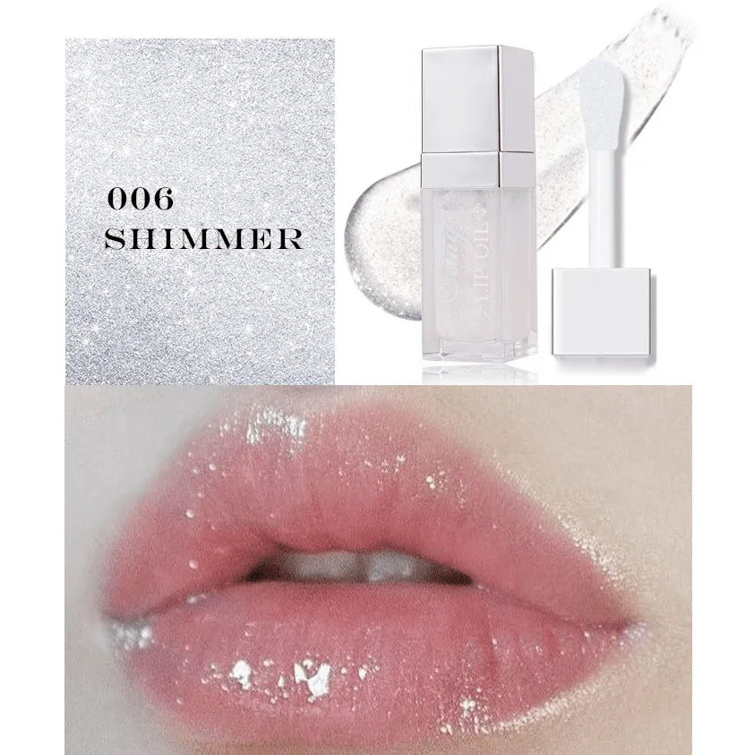 Five shades of moisturising lip gloss mint lipstick with included lip essence oil.