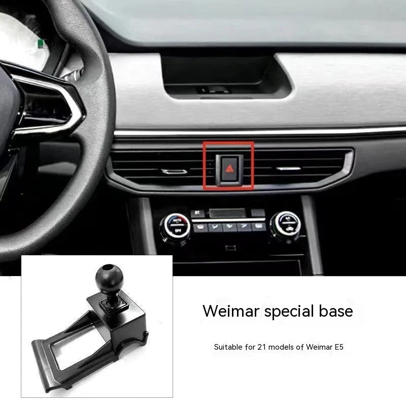 GOODWAY car mobile phone holder with 360-degree rotating bracket for dashboard mounting