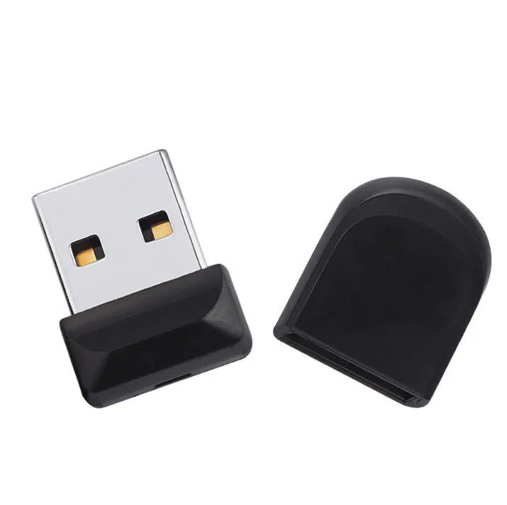 Mini U Disk black flash drive portable storage media simple solid colour design