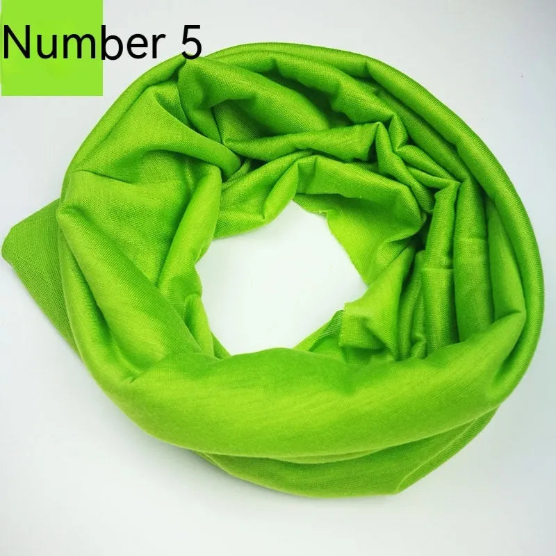 Seamless polyester magic headscarf for outdoor sports in multiple colour options