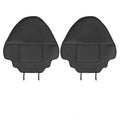 Black leather rear seat anti kick pad for car protection against scuffs and dirt marks